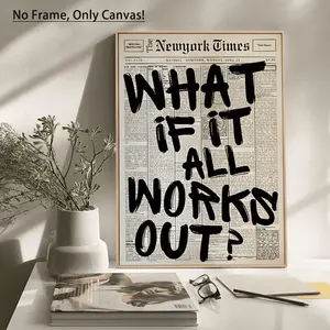 Vintage New York Times Poster, Modern Art, Wall Decor, Room Decor, Bedroom Decor, OrnamentsPrints for Girl and Boy Teens Dorm Bedroom Room Wall Decor