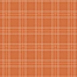 Fabric Art Gallery Spice Crosshatch Plaid Highland Flannel by the Quarter Yard F-12803