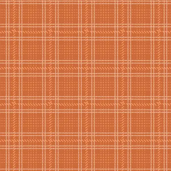 Fabric Art Gallery Spice Crosshatch Plaid Highland Flannel by the Quarter Yard F-12803