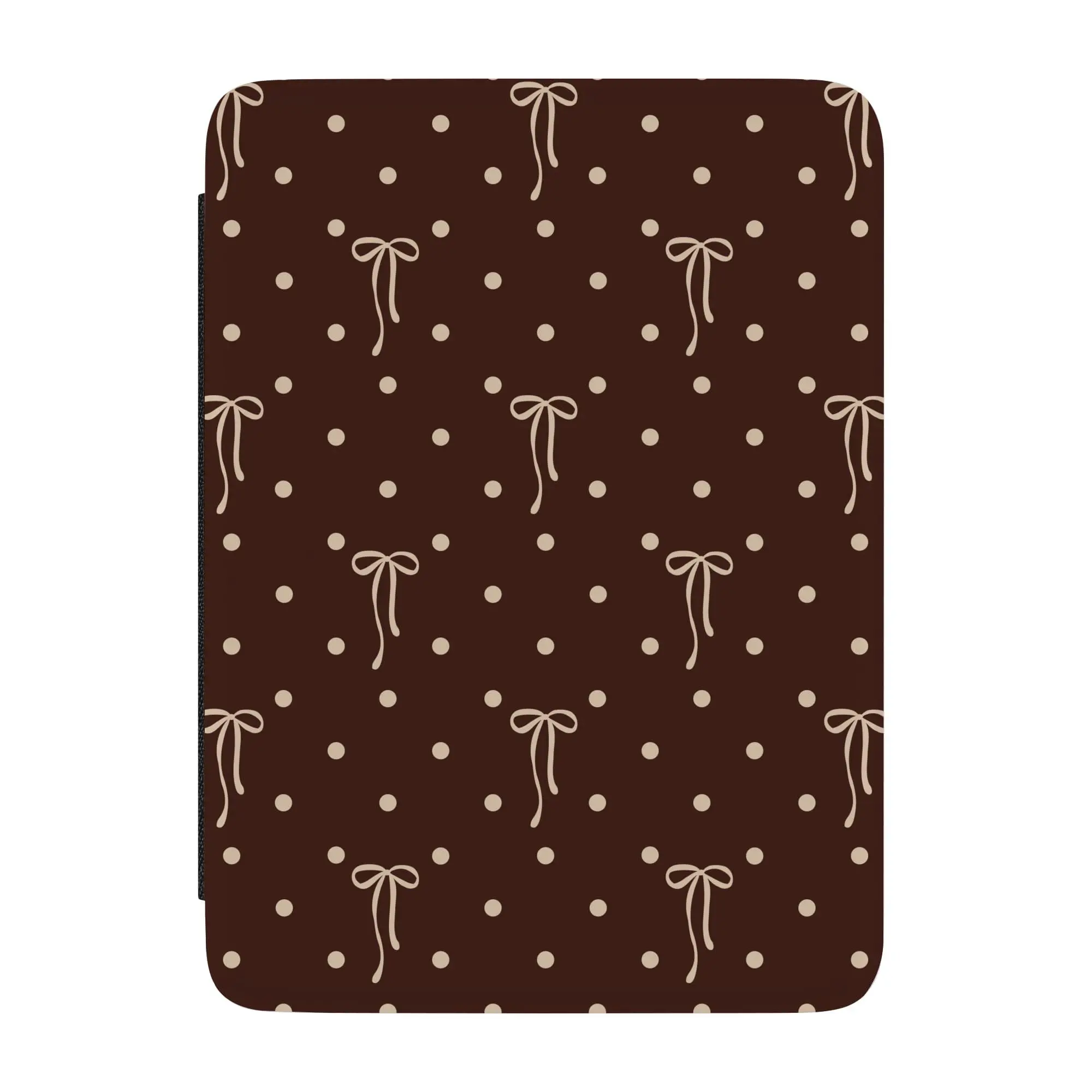 Casely Kindle Case | Teddy Bows | Brown Polka Dot, Cover, Smooth