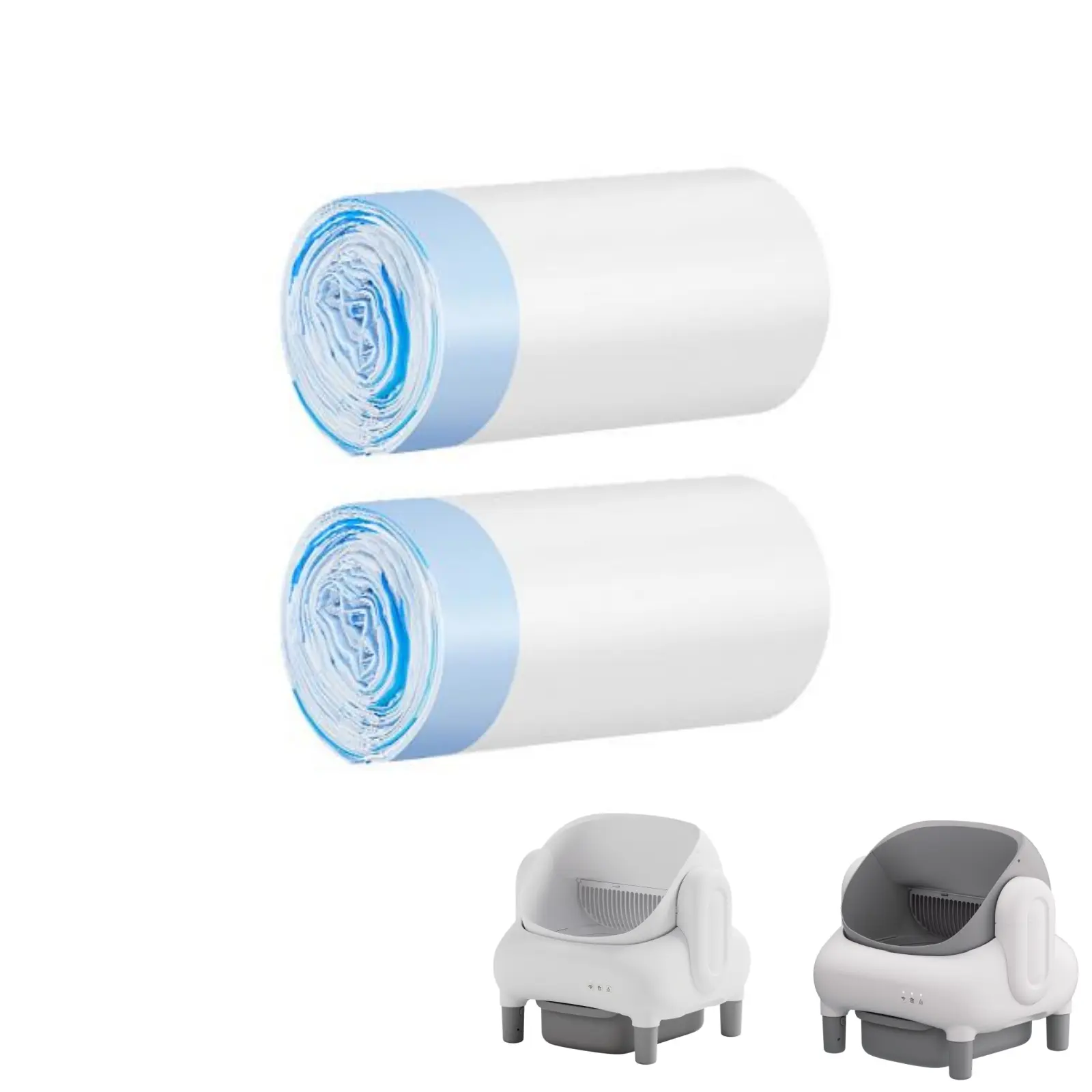 Cat Litter Bags - 40 Durable Drawstring Liners for Automatic Litter Boxes Heavy-Duty Replacement Bags for Self-Cleaning Cat Litter Boxes High Durability and Toughness Quality Material Easy to Handle Large Quantity Cost-Effective#Summervibes #petLovers