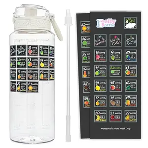Belly Bottle Pregnancy Water Bottle Tracker – Gift for Expecting Moms (White)
