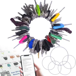 105 No-Duplicate Heavy Equipment Keys Master Set Construction Ignition Key for CAT JLG Case JD Hyster Kubota Komatsu Yanmar Terex Ford New-Holland Volvo JCB and More