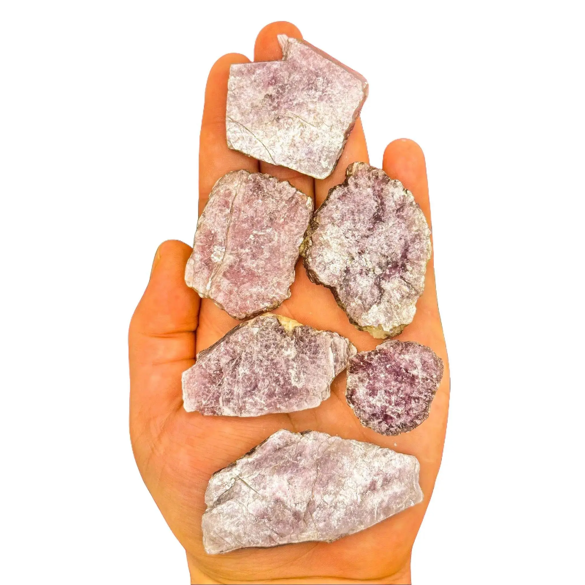 Gemmy Raw Purple Lepidolite Pocket Stone