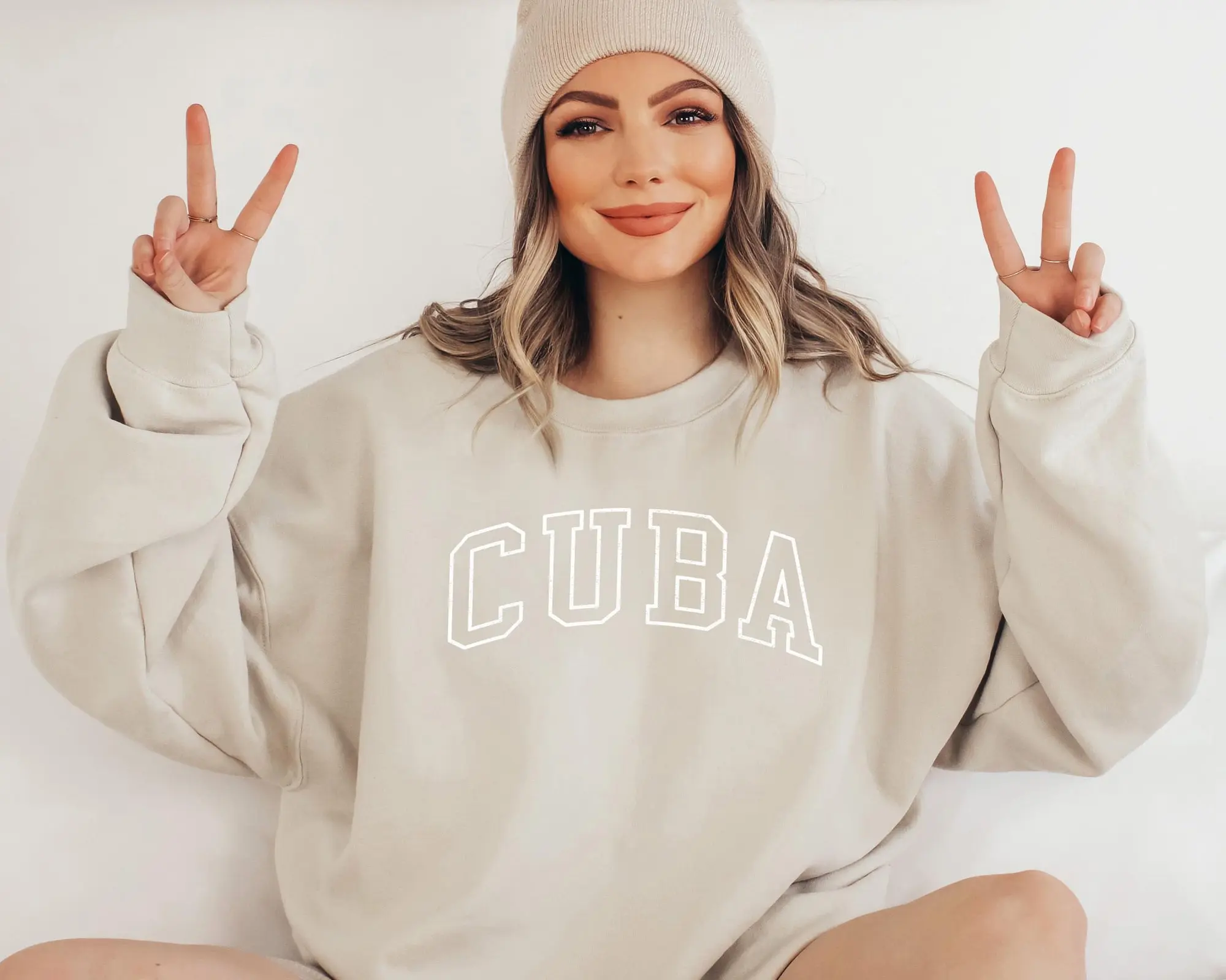 CUBA Sweatshirt, Cuba Shirt, Cuban Gift, Cuba Sweater, Havana Souvenirs, Cuba Girls Trip, Cuba Bachelorette, Salsa Music Premium Crewneck