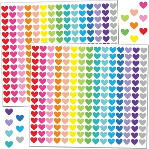 4000 PCS Small Heart Stickers for Kids, 1/2" Tiny Mini Sticker, 20 Colors, 18 Sheets, Love Shape Stickers for Party Favors, Gift Packaging, Envelopes, Decorating, Scrapbooking