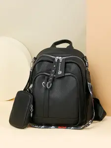 Women's Fashionable Backpack, Stylish Daypacks, Simple Casual Retro Design, Practical Usage Versatile One-Shoulder Carry, Suitable for Various Scenarios, Trendy Backpack, Casual Travel Backpack, Backpacks Women