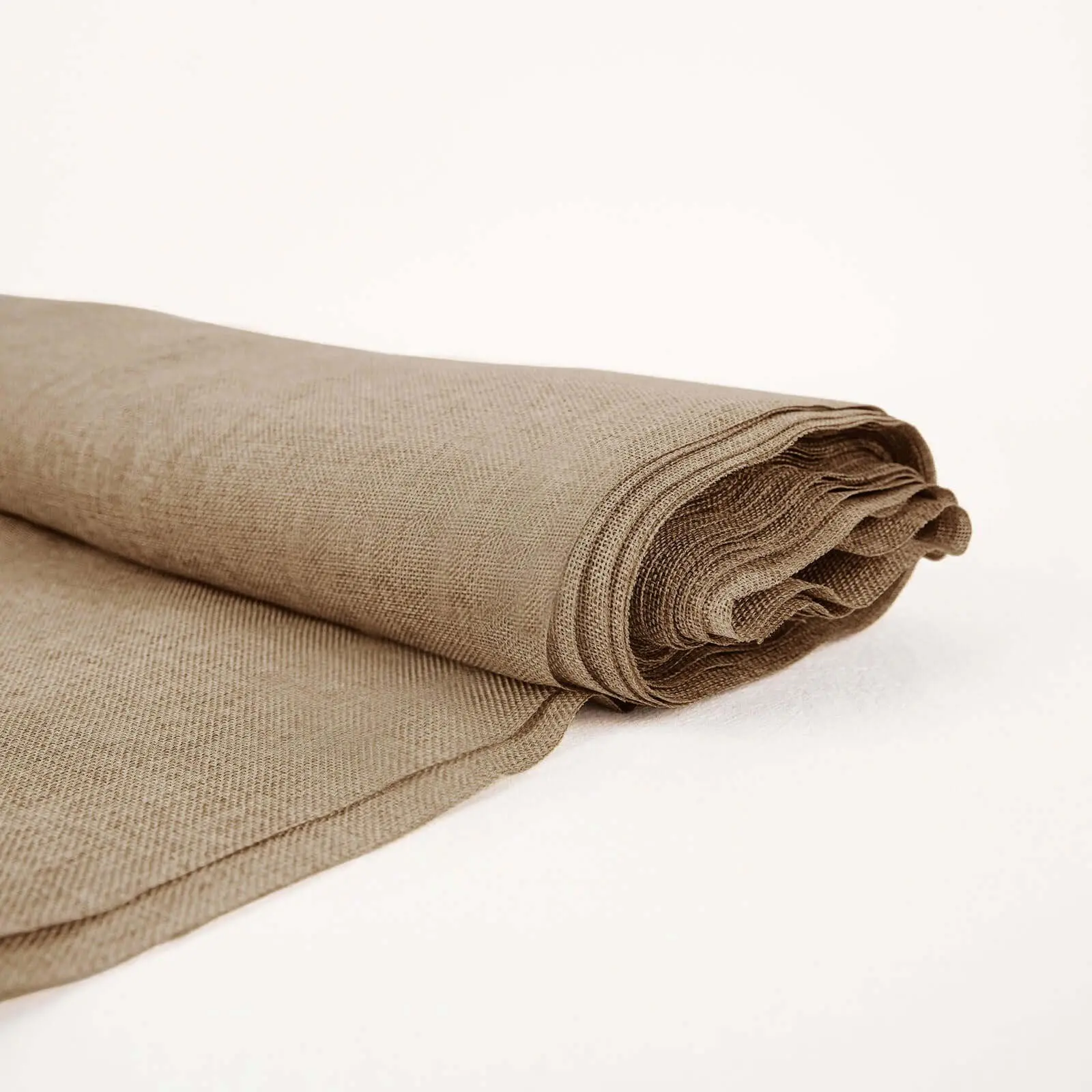 Natural faux Burlap Fabric Roll, Jute Linen DIY Fabric Bolt 54"x10 Yards