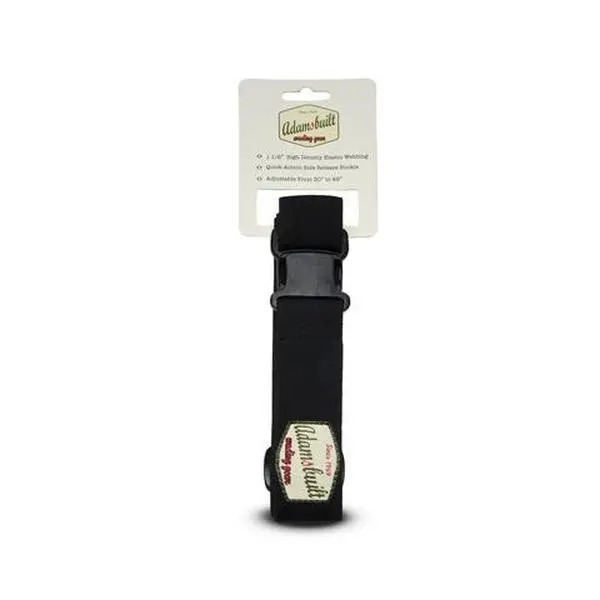 Adamsbuilt Fishing ABEWB Wader Belt - 1.5 in. Elastic Webbing, Adjustable Size, Side Release Buckle, Compact Width