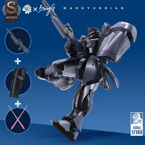 1/144 Scale Mecha Model Kit, Full Height Poseable, Beginner-Friendly Assembly, & Armor Versions, Includes Weapons & Swords