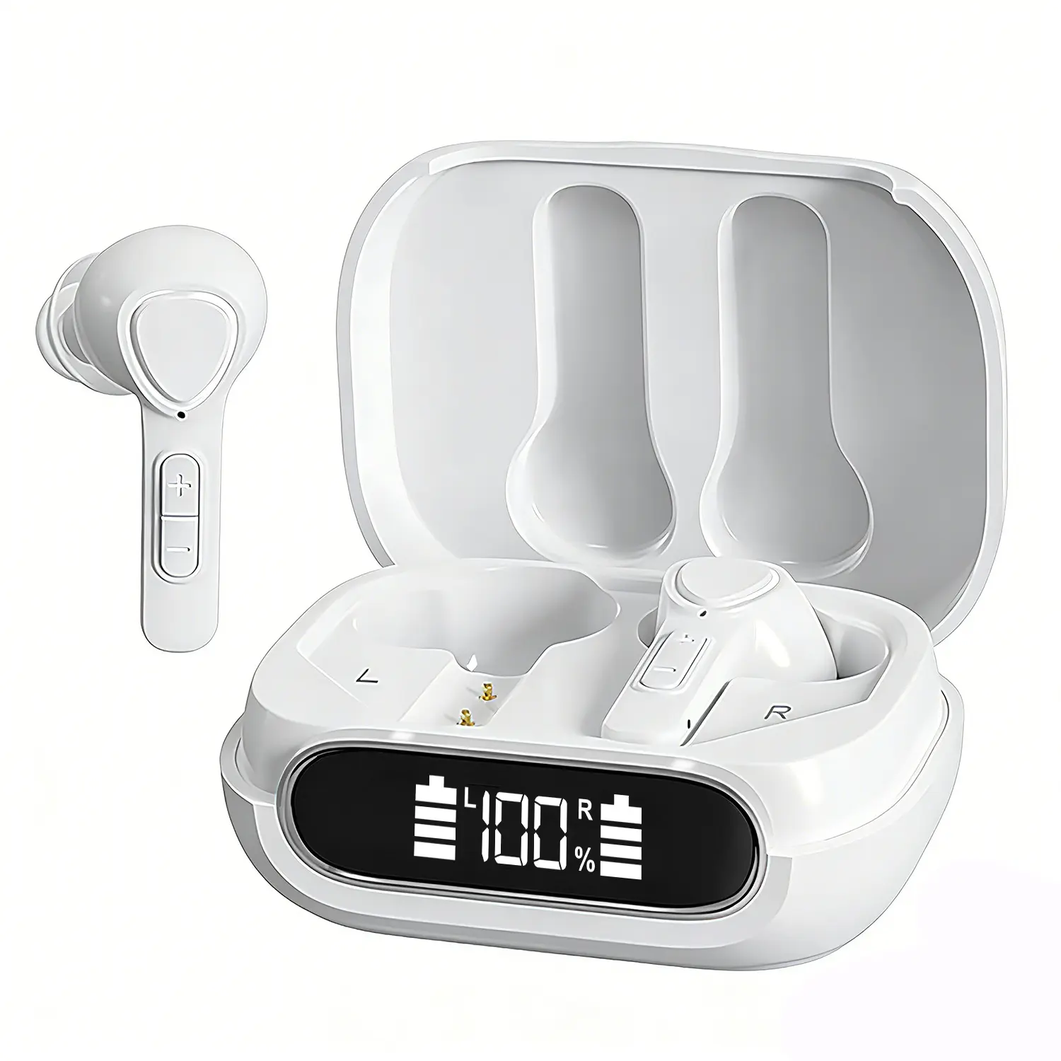 【Tangsonic】TS755 OTC Rechargeable Hearing Aids for Seniors Adults, Digital Noise Cancelling Hearing Amplifiers with LED Power Display, In-Ear Hearing Assist Devices for Mild to Moderate Hearing Loss, Comfort & Clear Sound