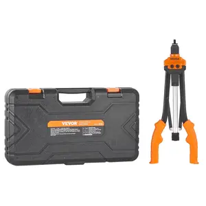 VEVOR Rivet Nut Tool Kit 16 inch with 13PCS Mandrels & 186PCS Rivet Nuts Semi-Auto De-Riveting M3-M12 & 1/4-20 for DIY & Automotive