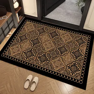 Vintage Moroccan Style Rug Mat, Soft Skin-Friendly Fabric, Non-Slip Bottom, Ideal for Entryway & Kitchen