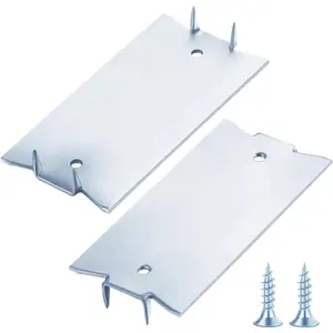 (30 pcs) Zinc 1.5X3 Inch 16-Gauge Anti- Protection Plate Shield,  Plate for  Studs, Steel  Wire Protector Plate with  Pointed Prongs for Protection Plumbing and Wiring