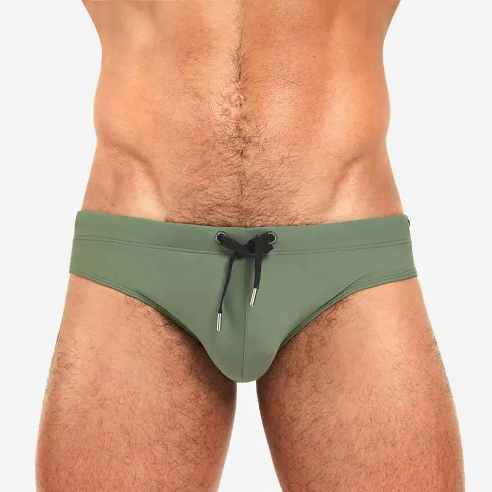 Men's Swimwear Bikini Swimming Briefs Drawstring Swimsuits Board Surf Shorts Trunks