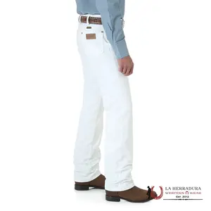 WRANGLER MEN'S JEANS COWBOY CUT SLIM FIT WHITE WASH 936WHI