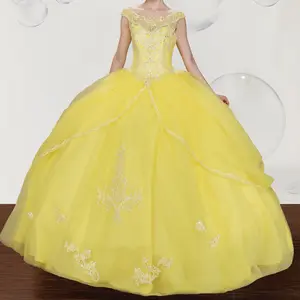 (LIVE 46) Quinceanera Ball Gown Dress Split Skirt Mexican Sweet 15 Formal Party Dress for Special Occasions