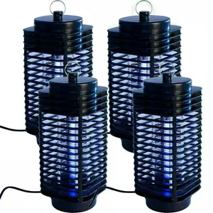 Summer Essential Bug Zapper, Kill Mosquitoes & Flies, 365nm Wavelength, High Voltage Waterproof, 2/4Packs for Camping Courtyard Farm Stay with Cleaning Brush