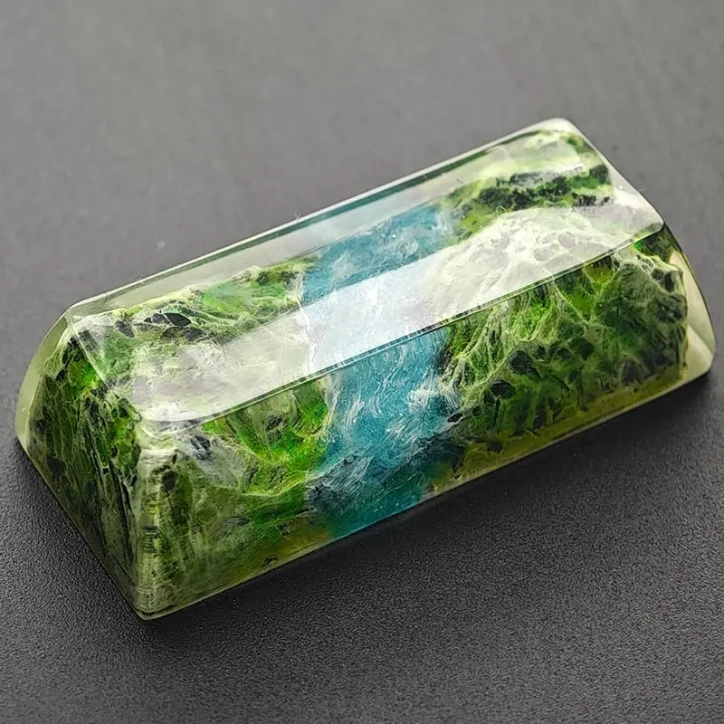 ULTRAEQUIP Artisan Series Handcrafted Resin Keycaps, 2.25U Nature-Themed Luminous Translucent Caps, Autumn Mood-Sakura Torii for Mechanical Keyboard, Autumn Mood-2.25U for Shift Enter, Sakura Torii-2.25U for Shift Enter, Unique Design, Celebration Of Natu