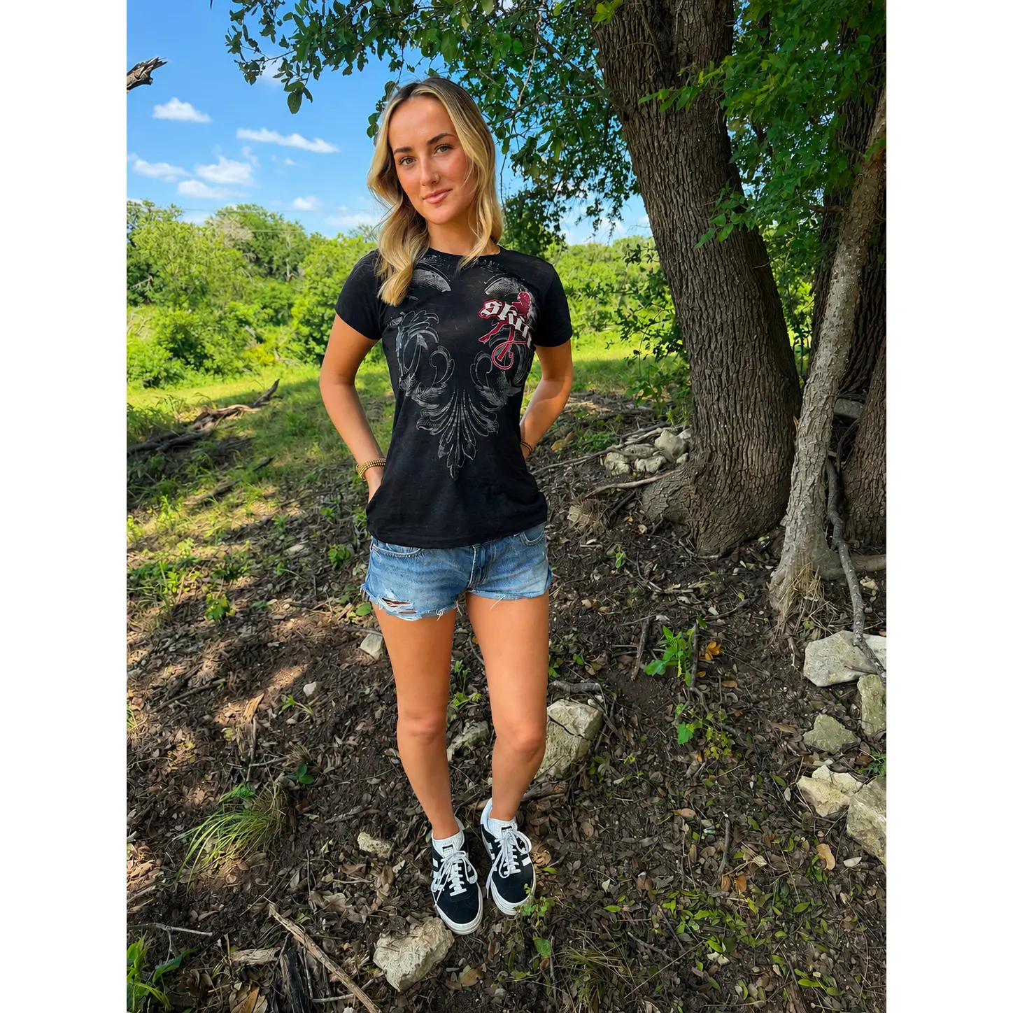 WINGED | Black (Fitted Tee)