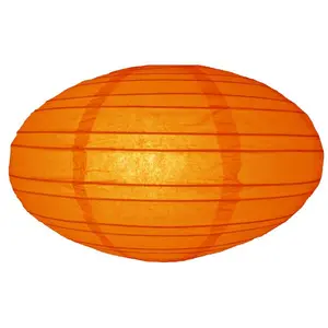 16" Orange Saturn UFO Paper Lantern