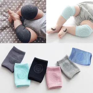 6 pairs of baby crawling non-slip knee pads for boys and girls cartoon elastic toddler solid color knee pads four seasons warm accessories baby gifts baby knee pad baby  knee  pads