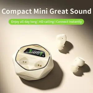 Wireless Earbuds, Mini Invisible Sleep Earphones, Side Sleeping Headset with Microphone, HiFi Sound Quality, Multiple Colors, Compatible with All Smartphones, Lightweight Wireless Earbuds