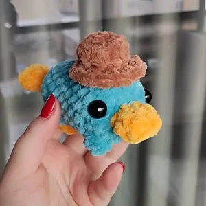 Crochet Pattern Perry the Platypus Mini Amigurumi Crochet Pattern Mini Animal Beginner Crochet Pattern Easy