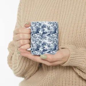 [Sale off up to 50%] Yorkie French toile de jouy Mug, Gifts, Yorkshire terrier, Yorkie mom, Yorkie lover, Dog mom Mug, Yorkie Owner Gift, 11oz & 15oz ceramic mug