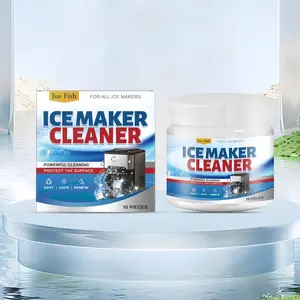 Ice Maker Cleaning Tablets, Deep Clean Efficient Deodorize Care Ice Maker Cleaner, Home Use, Removes Limescale Odor, Ca Prop 65 Compliant, EPA Approved