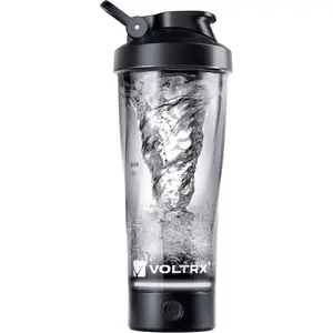 VortexBoost Electric Shaker Bottle, USB C Rechargeable Protein Shake Mixer, Shaker Cups for Protein Shakes and Meal Replacement Shakes, BPA-Free, Made with Tritan, Black