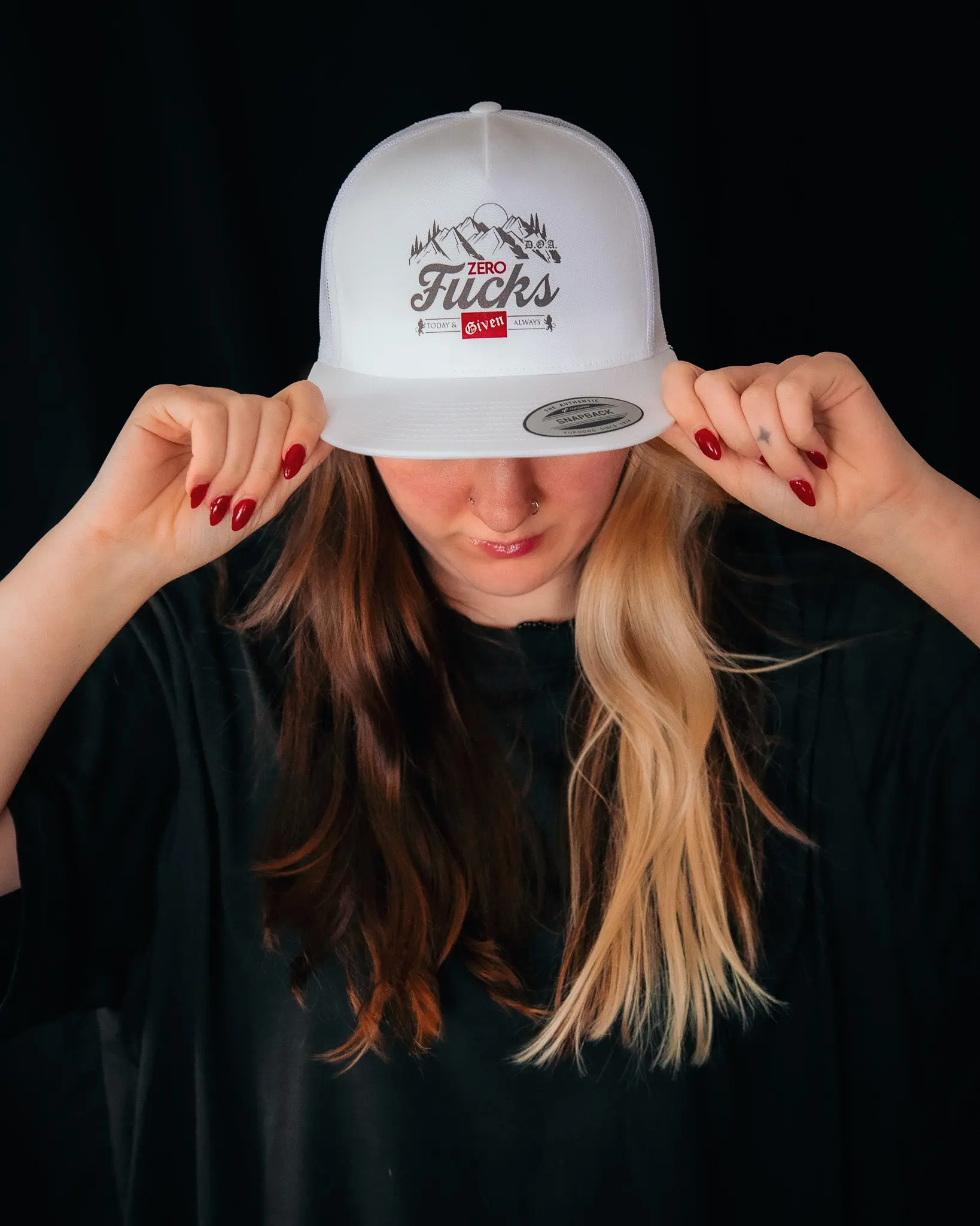 D.O.A. "Zero Fucks Given" 6-Panel Hat – Snapback & Flex-Fit