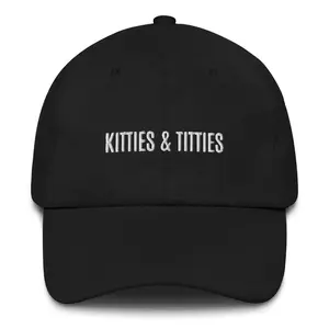 Kitties Titties Dad Hat Adjustable Caps Adjustable Sun Cap