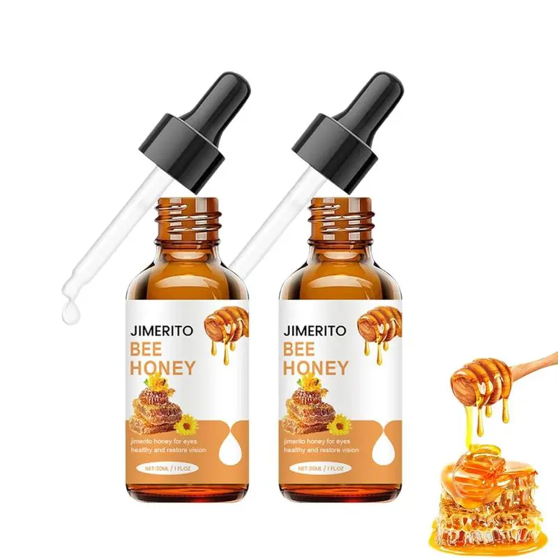 XIMONTH Jimerito Bundle Pack of Genuine Honey Essence Eye Serum: Long-lasting Moisturizing Anti-Eye Fatigue Soothing and Calming, Gentle Daily Use Refreshing Eye Care Product for Men and Women, Effective within 7 days, 30ML X 2