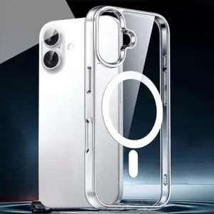 Phone Case - Transparent Magnetic Phone Case Suitable for Iphone 17 Pro Max / 16 / 15 / 14 / 13 / 12, Ultra-Thin Shockproof Phone Protector.