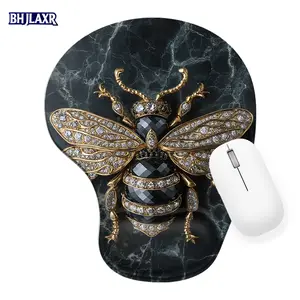 Luxurious Bee Brooch - Black Faceted Gemstone (Onyx/Obsidian) with Intricate Gold Detailing & Sparkling Diamonds, Elegant Sophisticated High - End Jewelry for Office Home Gift