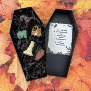 Halloween Crystal Carving Coffins - Spooky 3D Printed Coffins