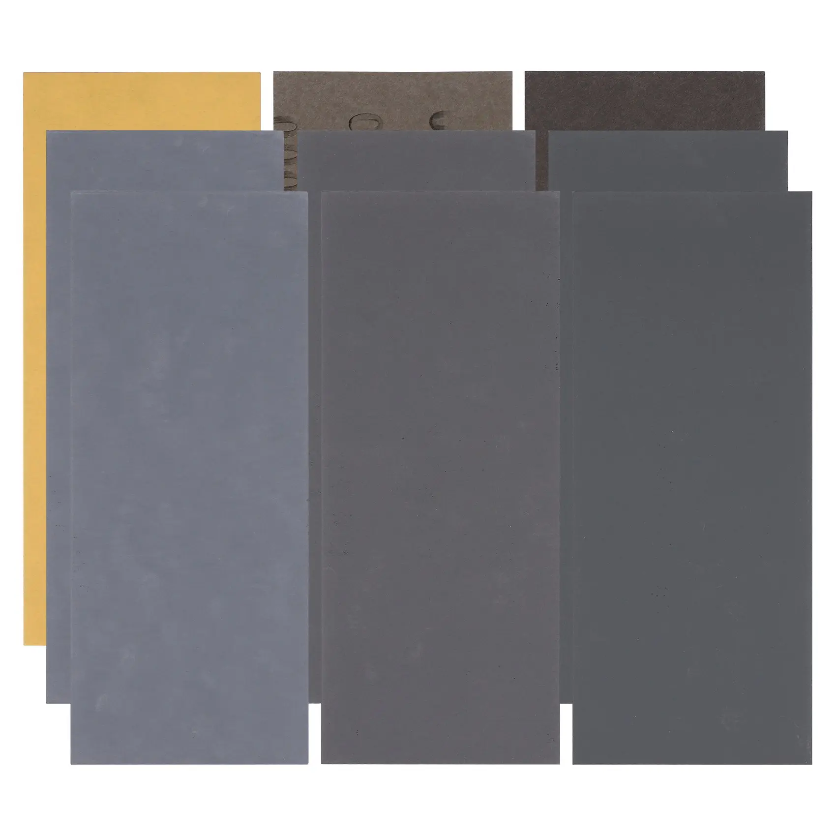 9-Piece Wet-Dry Sandpaper Assortment - 3000/5000/7000 High Grit, 9x3.6in, Anti-Slip, for Drywall Fine Grinding, Car Paint Polishing, Ceramics, 5000 Grit Sandpaper for Plastics, Stone, Glass, Metal, Plain & Lacquered Woods