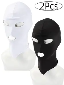 Breathable Full Face Head Cover Set, Full Balaclava, Windproof Face Mask Cycling & Fishing Gear, Unisex Motorcycle/bicycle Neck Gaiter, 2 Pieces