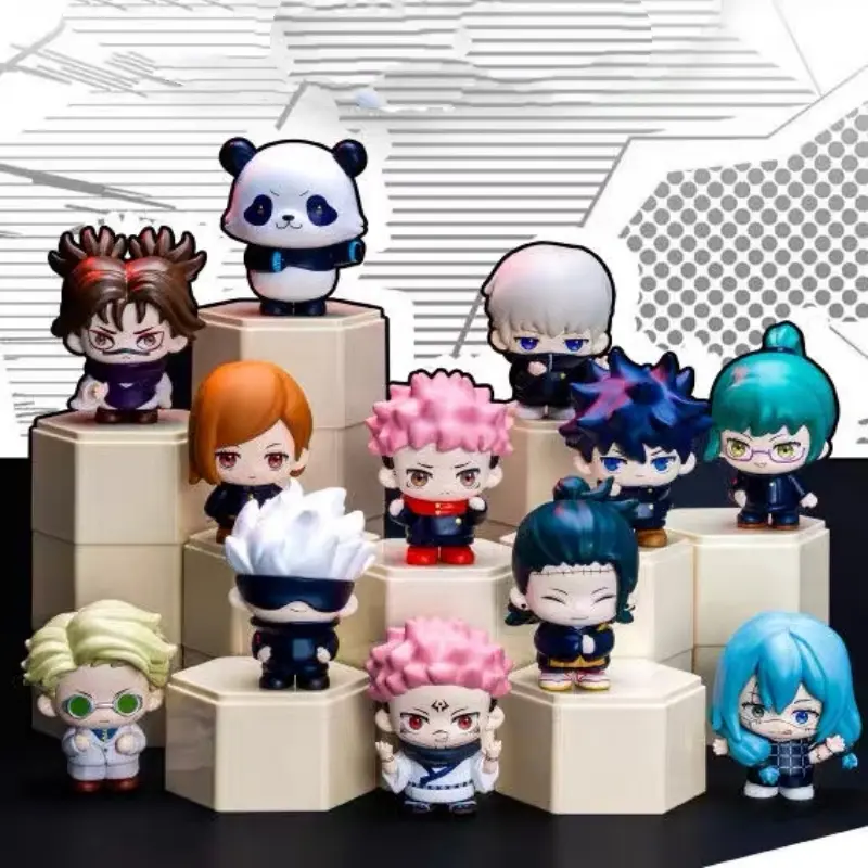Jujutsu Kaisen Blind Box Figures Season 2 Chibi Anime Collectibles - Gojo,Sukuna, Megumi Action Figure, Kawaii Desk Decor & Toy Gifts for Anime Fans