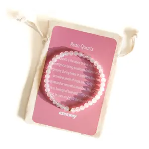 Rose Quartz Bracelet | Gold Filled Accent
