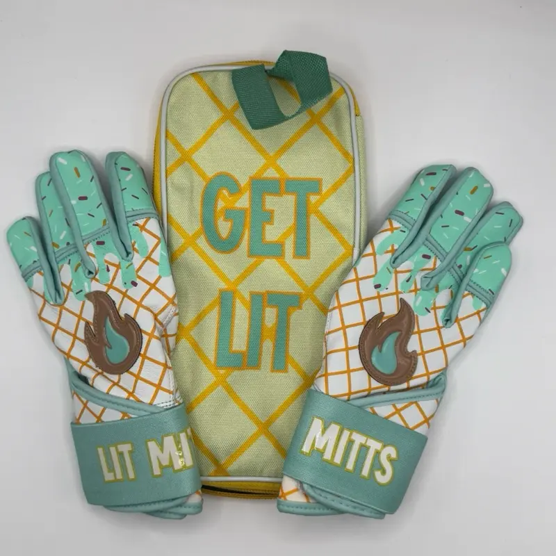 Mint Waffle Drip Batting Gloves Mint Waffle Drip Batting Gloves
