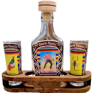 Tequilero Loteria Mexicana (ALCOHOL NOT INCLUDED. EMPTY BOTTLE)