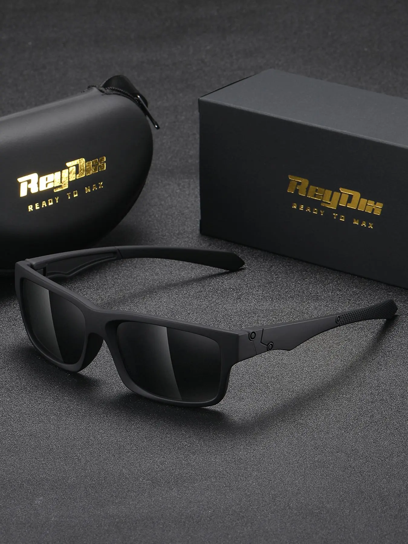 1 Piece Reydix Unisex Square Full Frame Sunglasses polarized Understated quality UV400