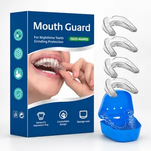 Professional-Fit Dental Guard for Nighttime Teeth Grinding, Reusable Mouth Guard for Sleep, Soft Moldable Night Guard for Adults, Comfortable Dental Protection