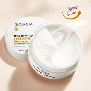 Rice puree eye mask moisturizes and reduces dark circles, eye bags and hydrates the eye area