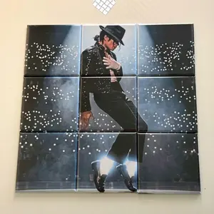 Michael Jackson Magnets Set 9 pcs| Handmade Fridge Magnets | King of Pop Gift for Fans
