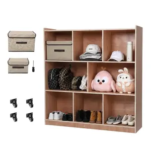 【GARVEE】Multi-Container Toy Organizer and Storage System on Wheels – Space-Saving Classroom and Playroom Cabinet for Toddlers’ Bedroom, Living Room, and Nursery