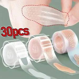 30 Gel Insoles Come with Adhesive Blister Pads, Comfortable Foot Pads, And Anti-Slip Shock-Absorbing Features, Foot Protection, Foot Care, Help Alleviate And Offer Support for Toes And Heels, Also Waterproof, Dustproof, And Discreet, Waterproof Inserts