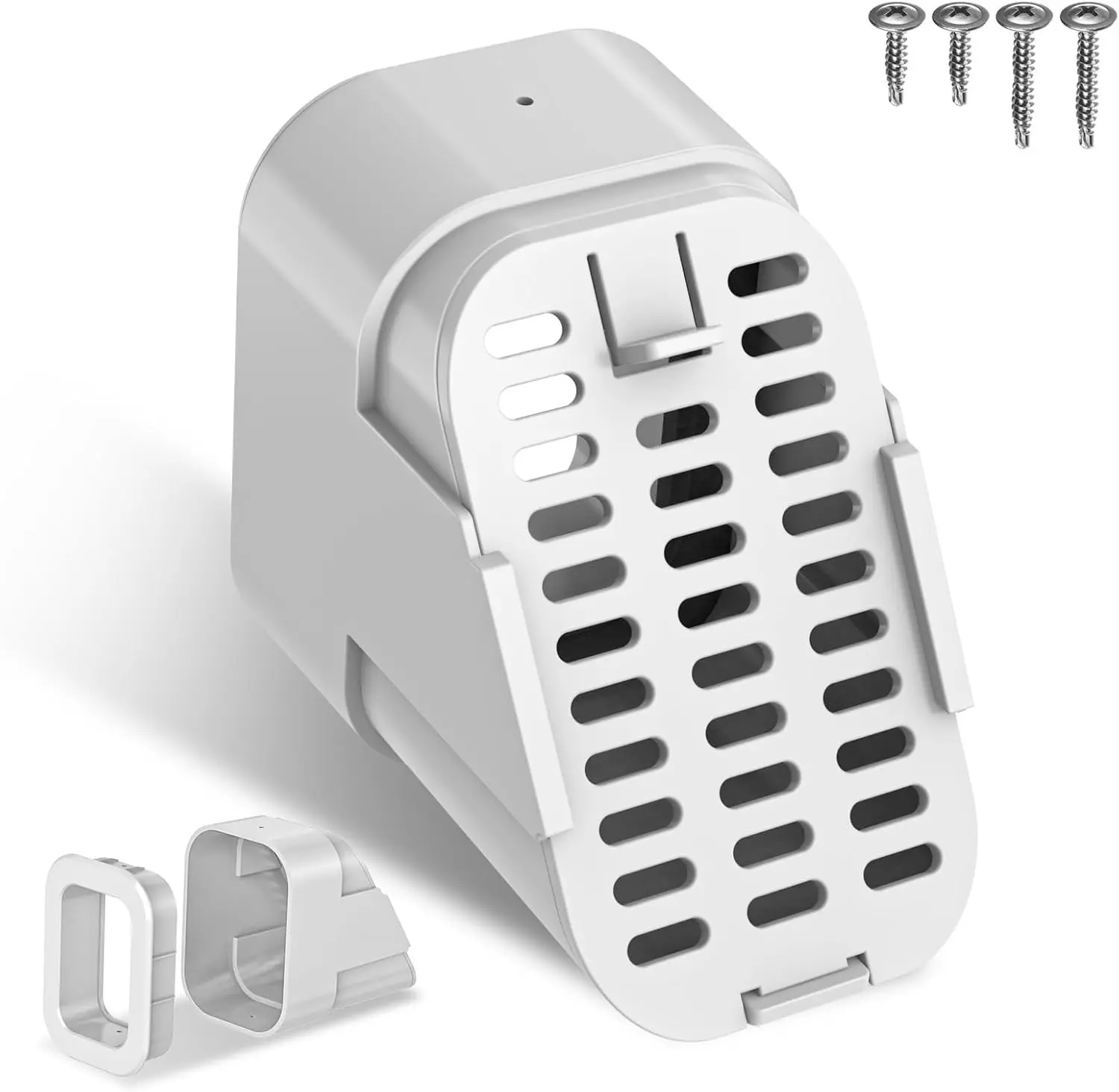 3"x2" & 4"x3" Type B Gutter Downspout Extensions, Removable Gutter Cover, Downspouts Diverter, Gutter Splash Guard, Outlet Filter & Leaf Guard, Fit for 3"x2" and 4"x3" Type-B Downspout (1Pack, White)